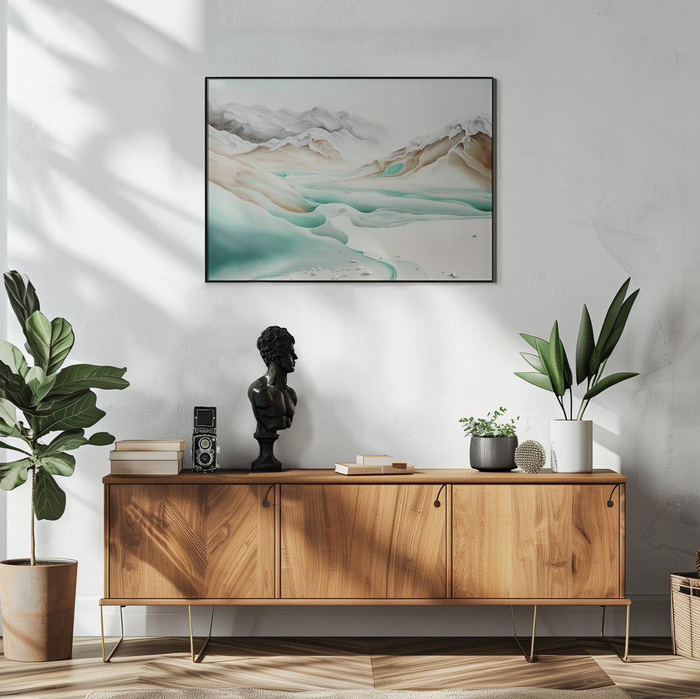 Ruhiger Alpenfluss | Poster