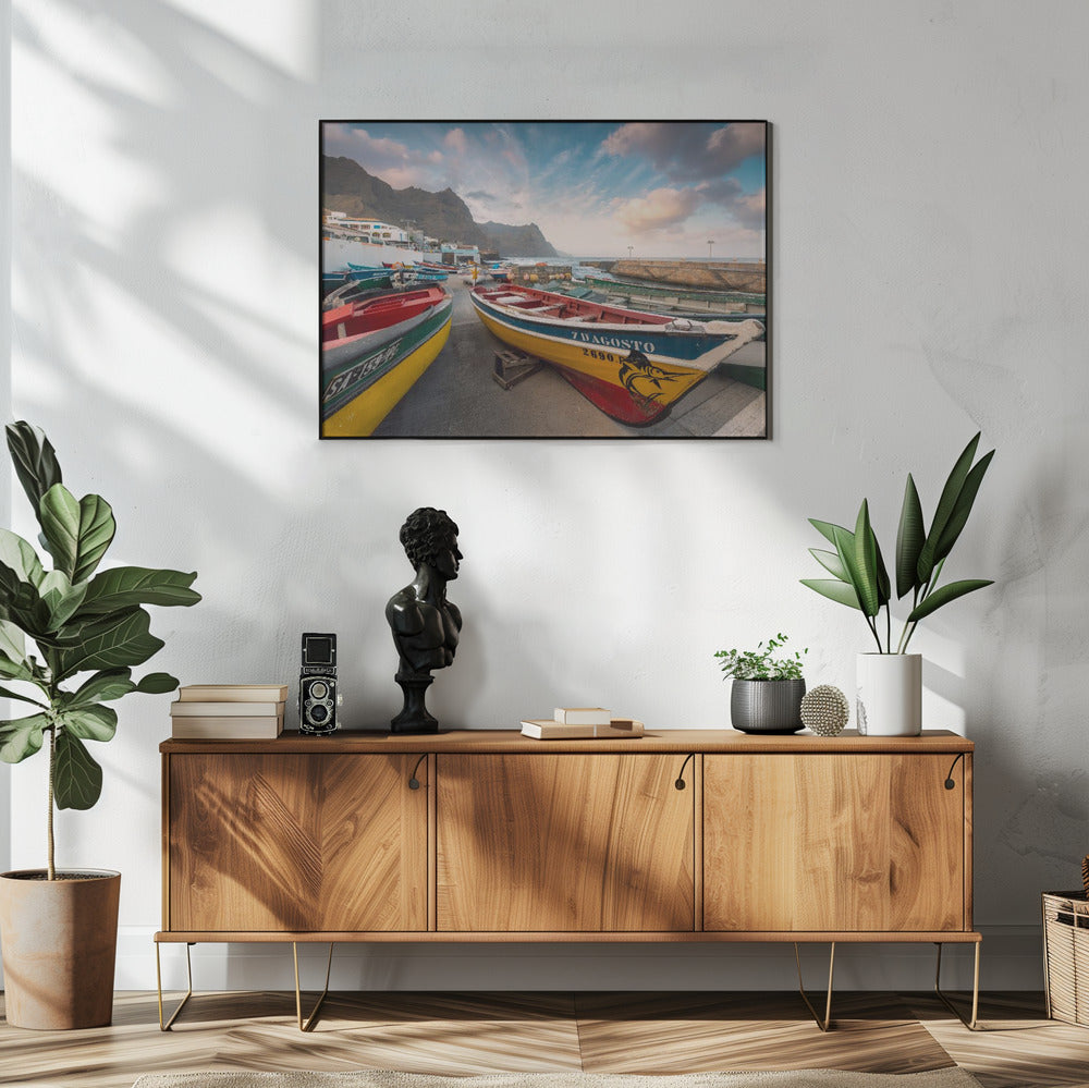 Colored Boats | Poster