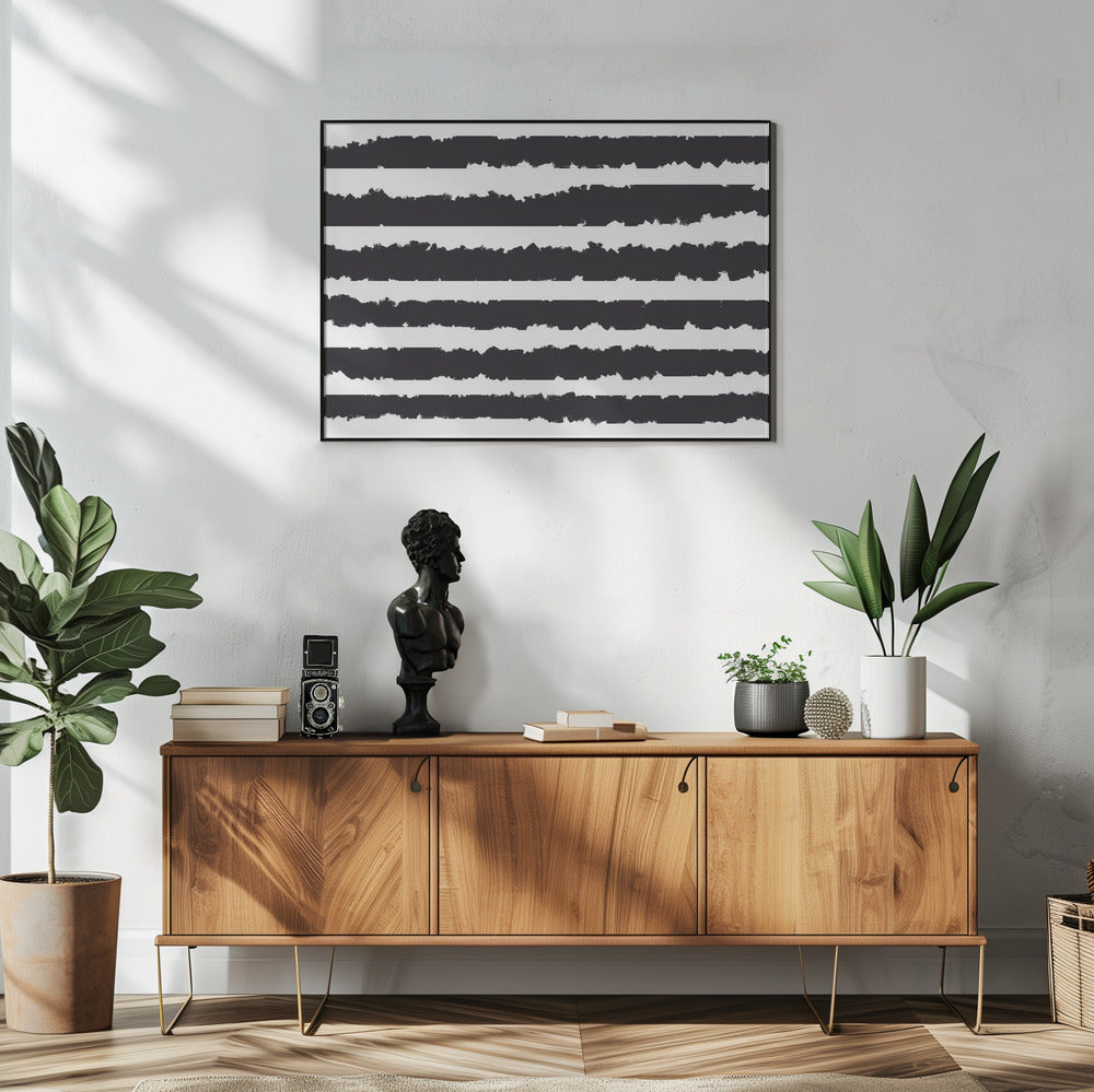Black Lines On A White Background | Poster