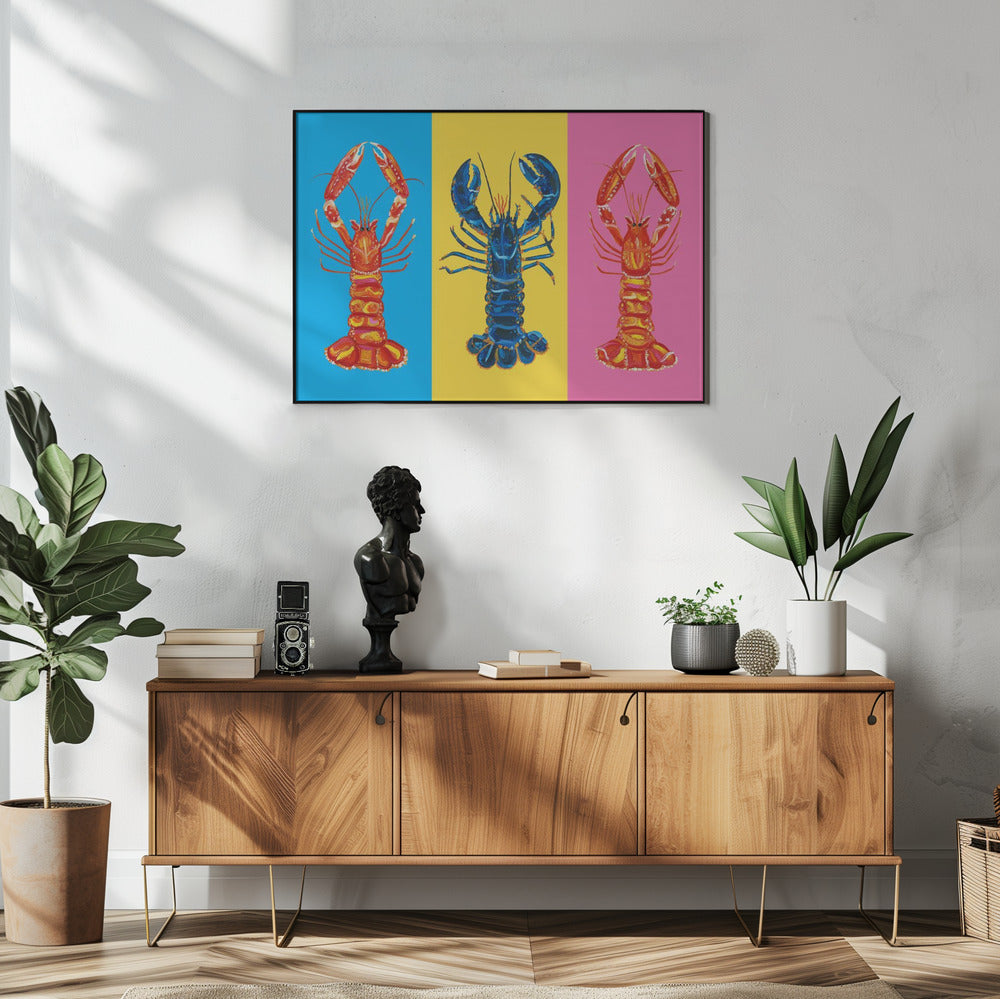 Hummer-Langustinen-Pop-Art | Poster