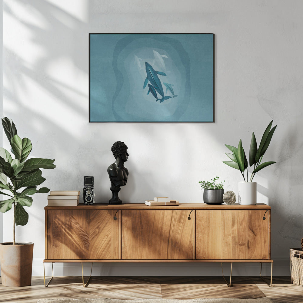 Sanfte Riesen schwimmen | Poster