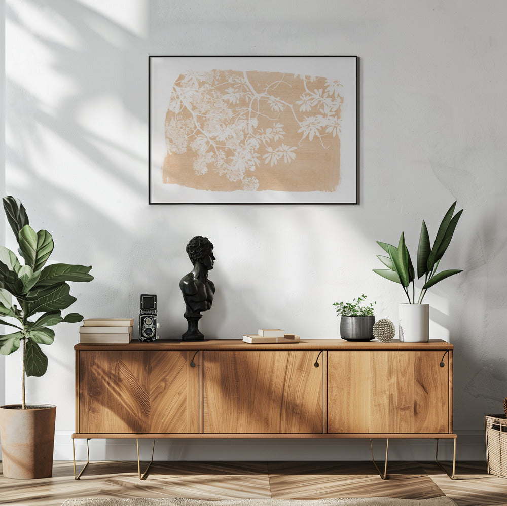 Orange Tree Foliage Silhouette | Poster
