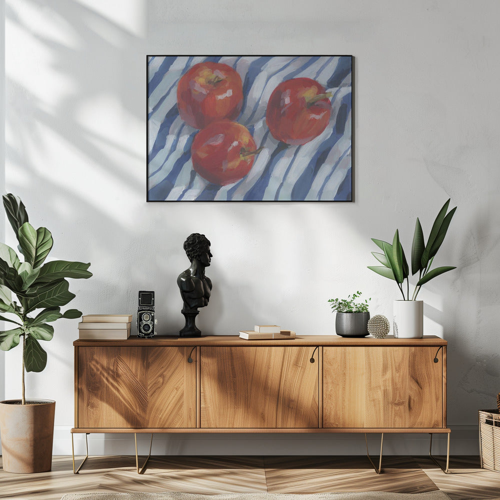 Three Red Apples | Poster