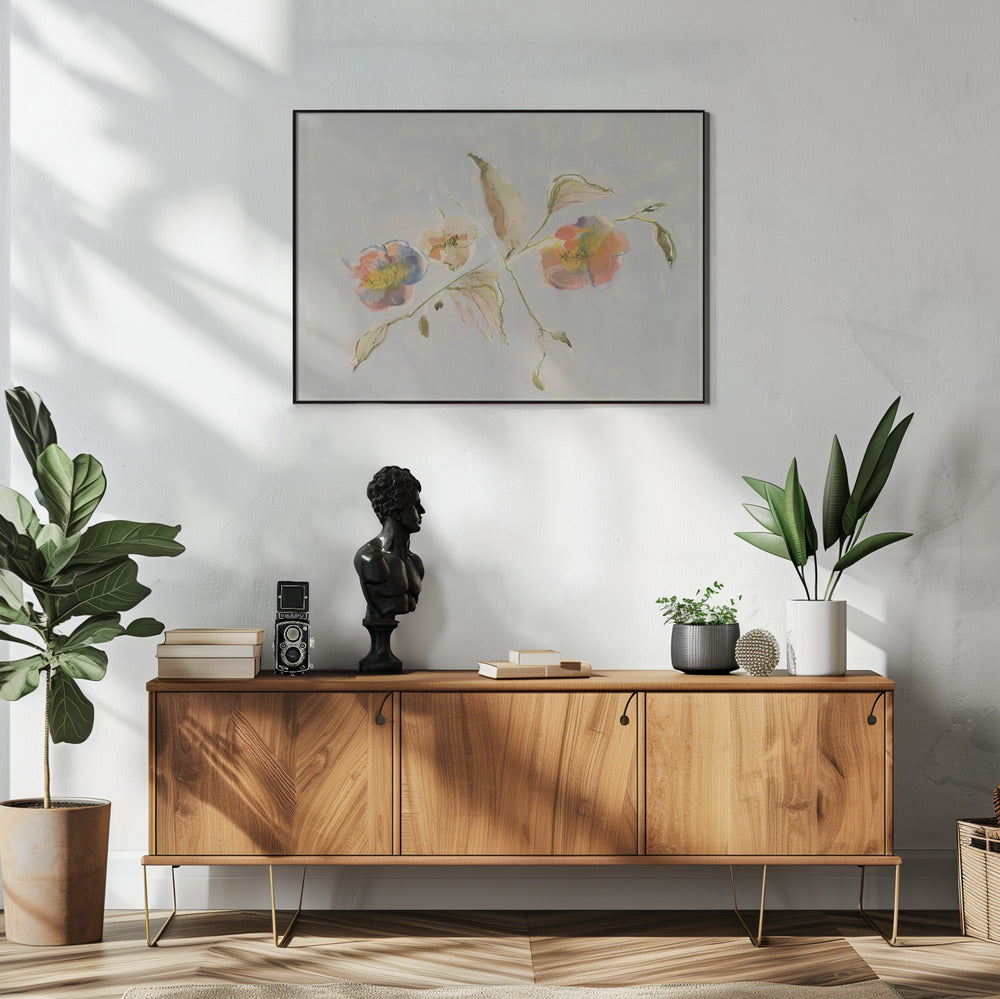 Elegante antike Blumen 01 | Poster