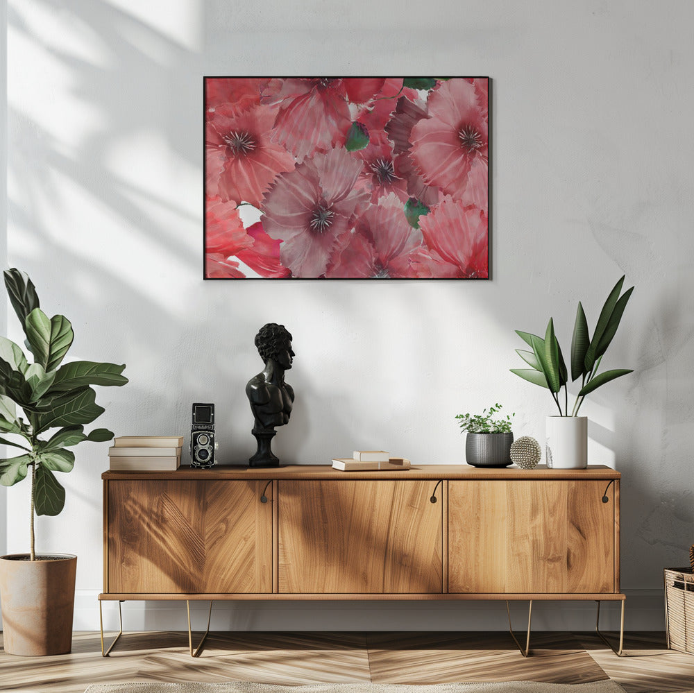 Große rote Blumen 2 | Poster