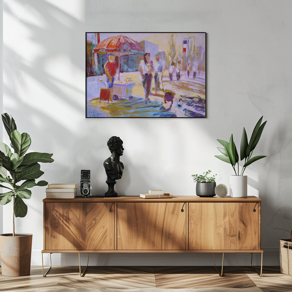 Sunny Stroll Scene | Poster
