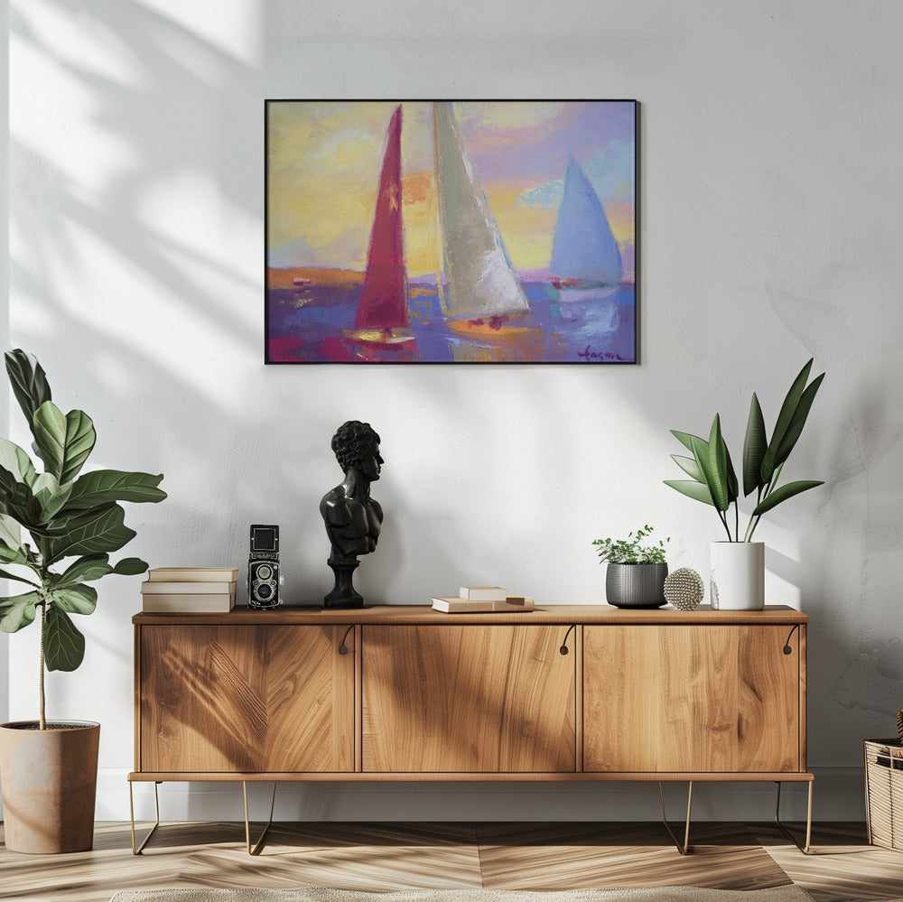 Sonnenuntergangssegel | Poster