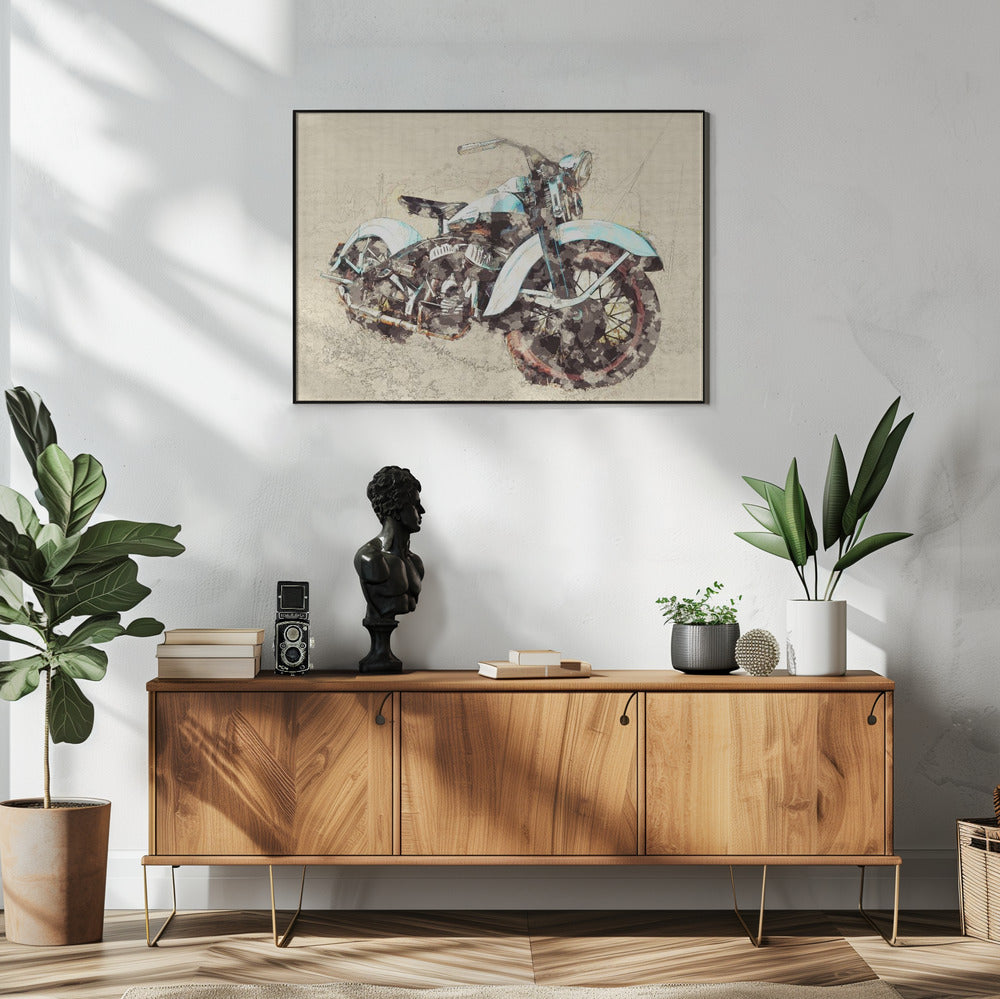 Old Motor Cycle | Poster