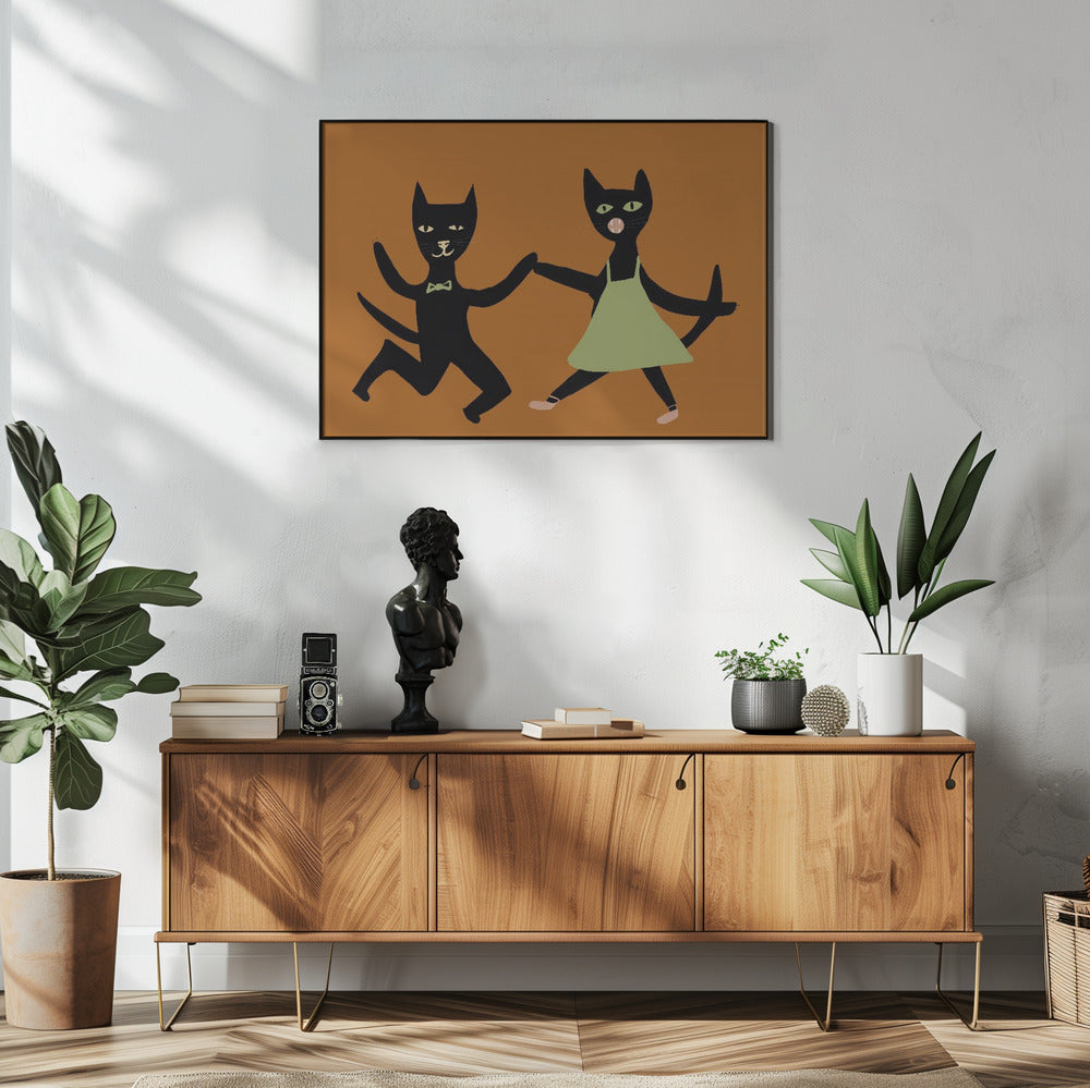 Tanzende Katzen | Poster