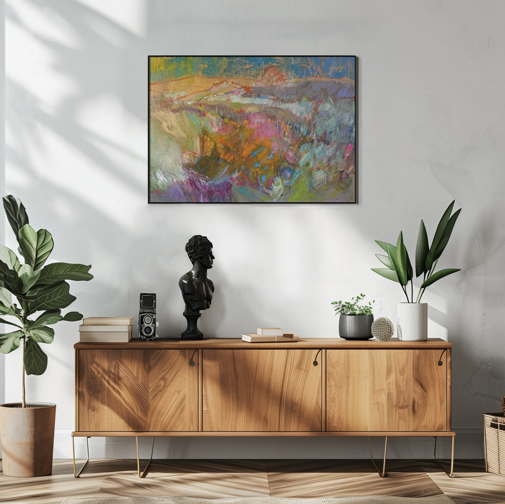 Lebendige Berglandschaft | Poster