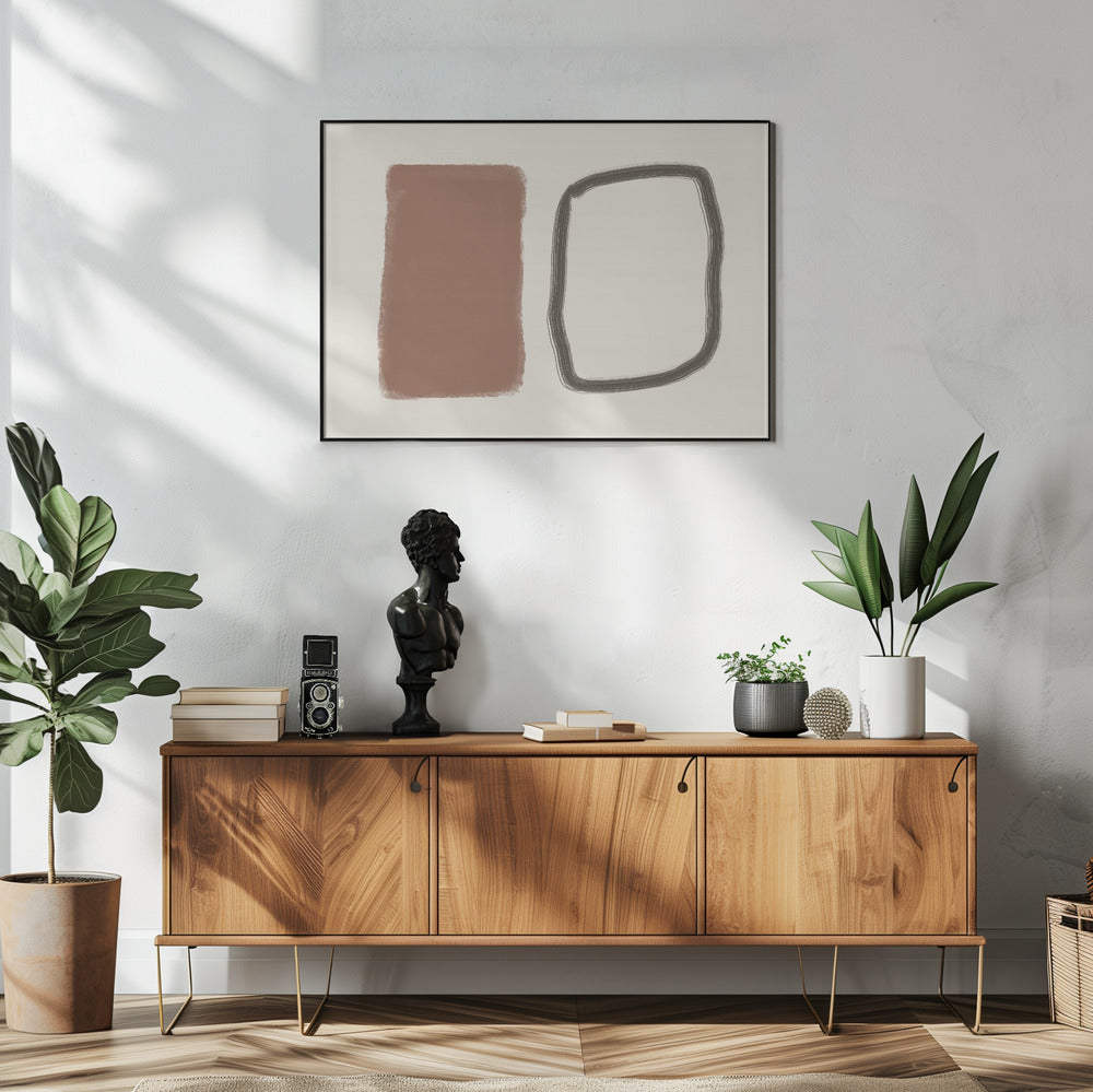 Formen im Kontrast | Poster
