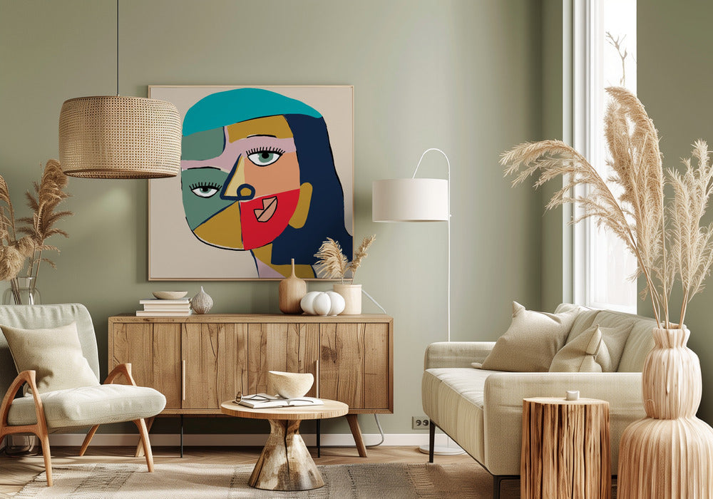Gesicht einer Frau | Leinwand