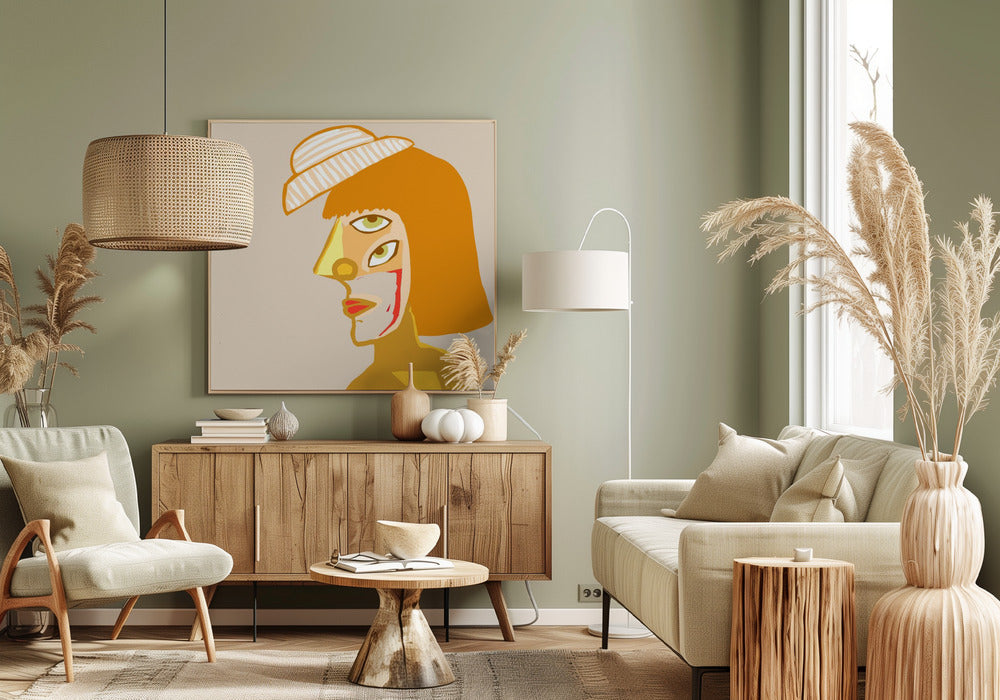 Die Goldene Dame | Leinwand