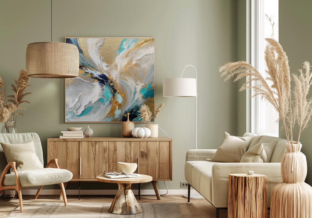 Elegantes minimalistisches Abstrakt | Leinwand