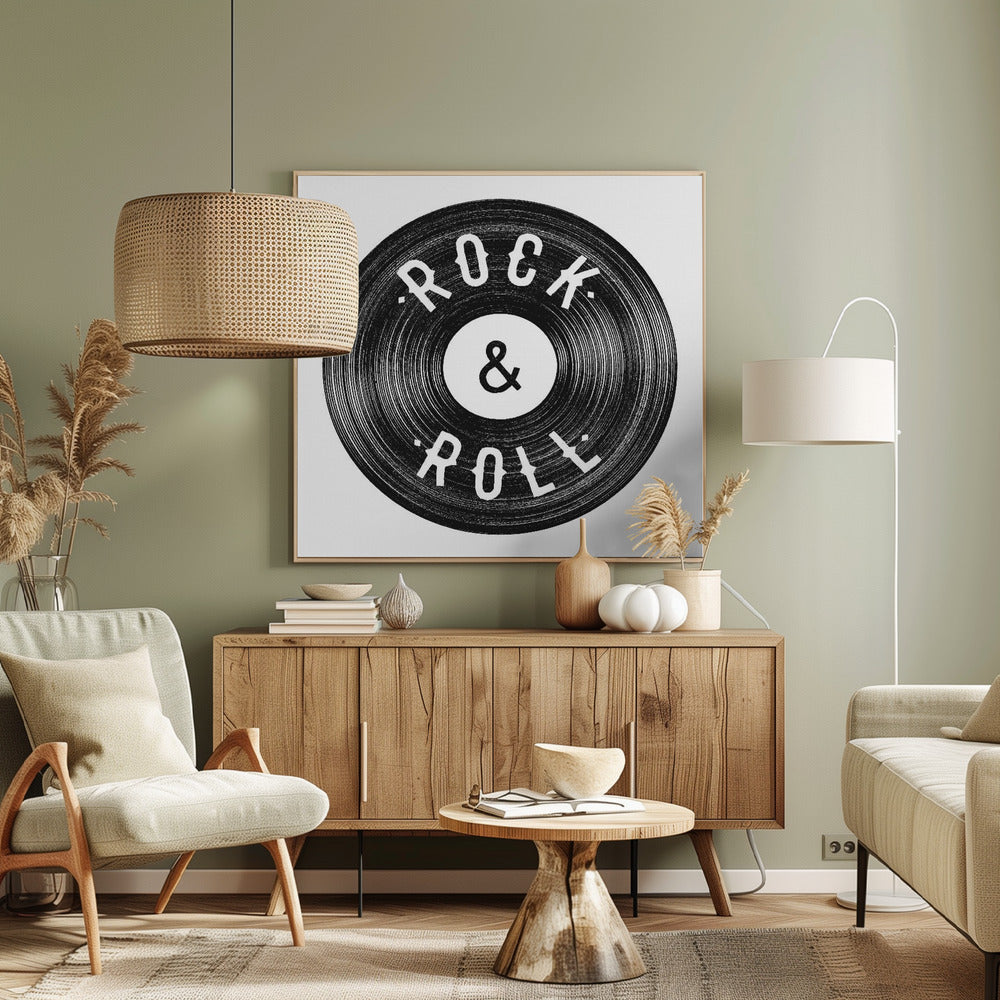 Rock Roll Druck | Leinwand
