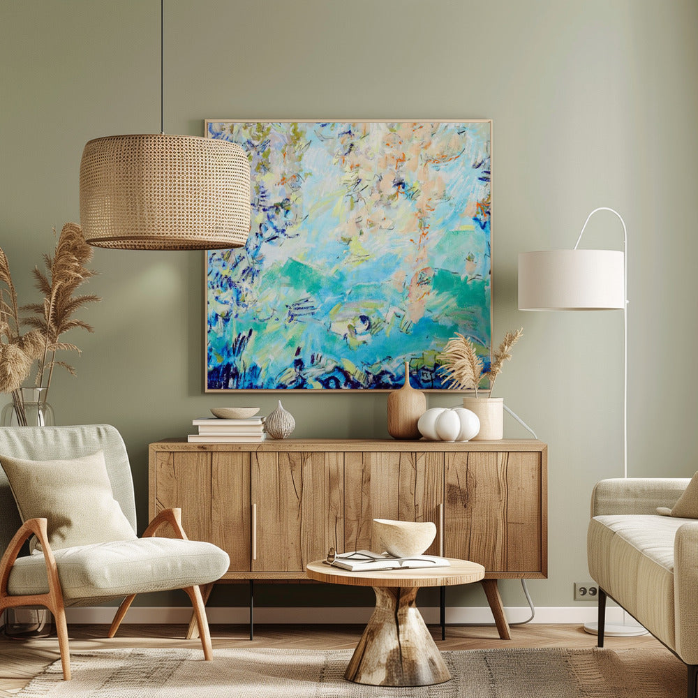 Expressionistisches farbenfrohes Abstraktes | Leinwand
