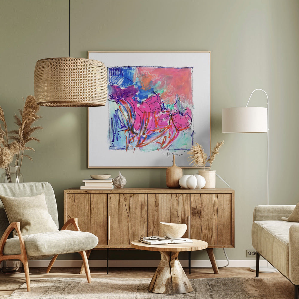 Lebendige Blüten | Leinwand