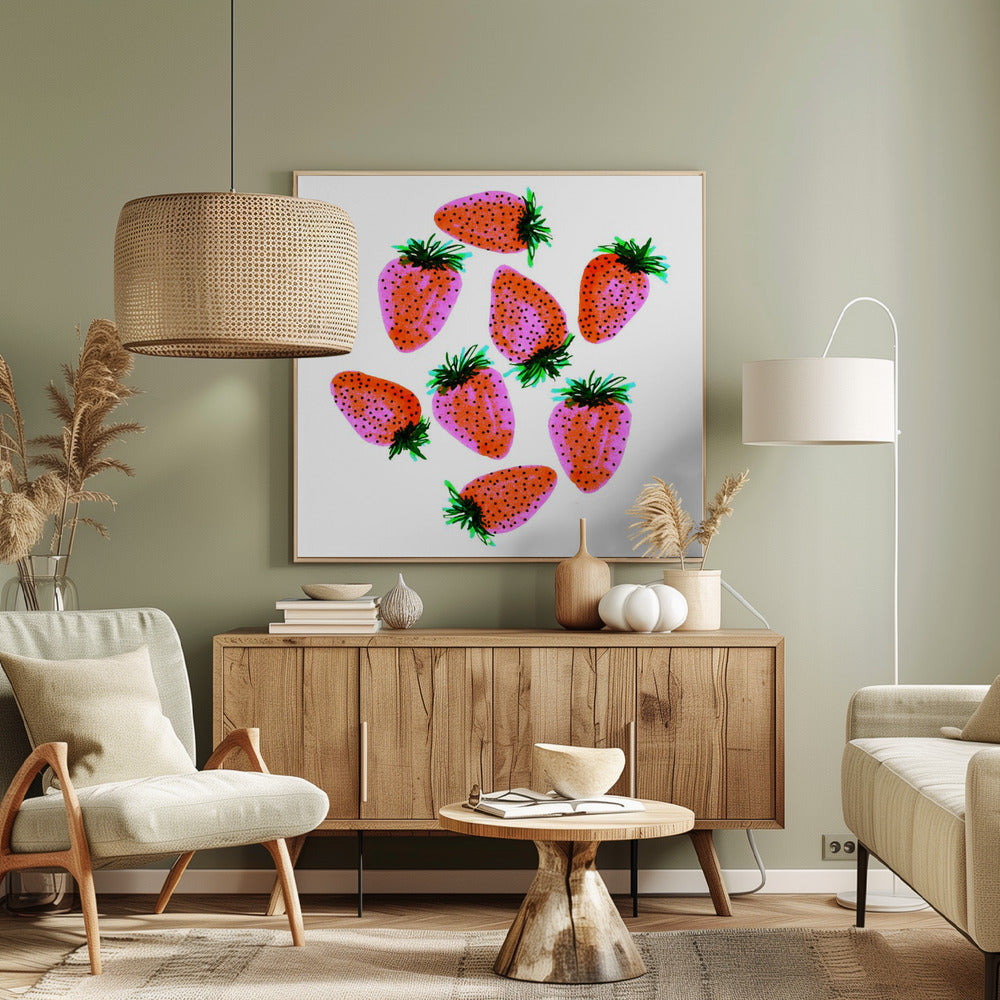 Erdbeeren 2 | Leinwand