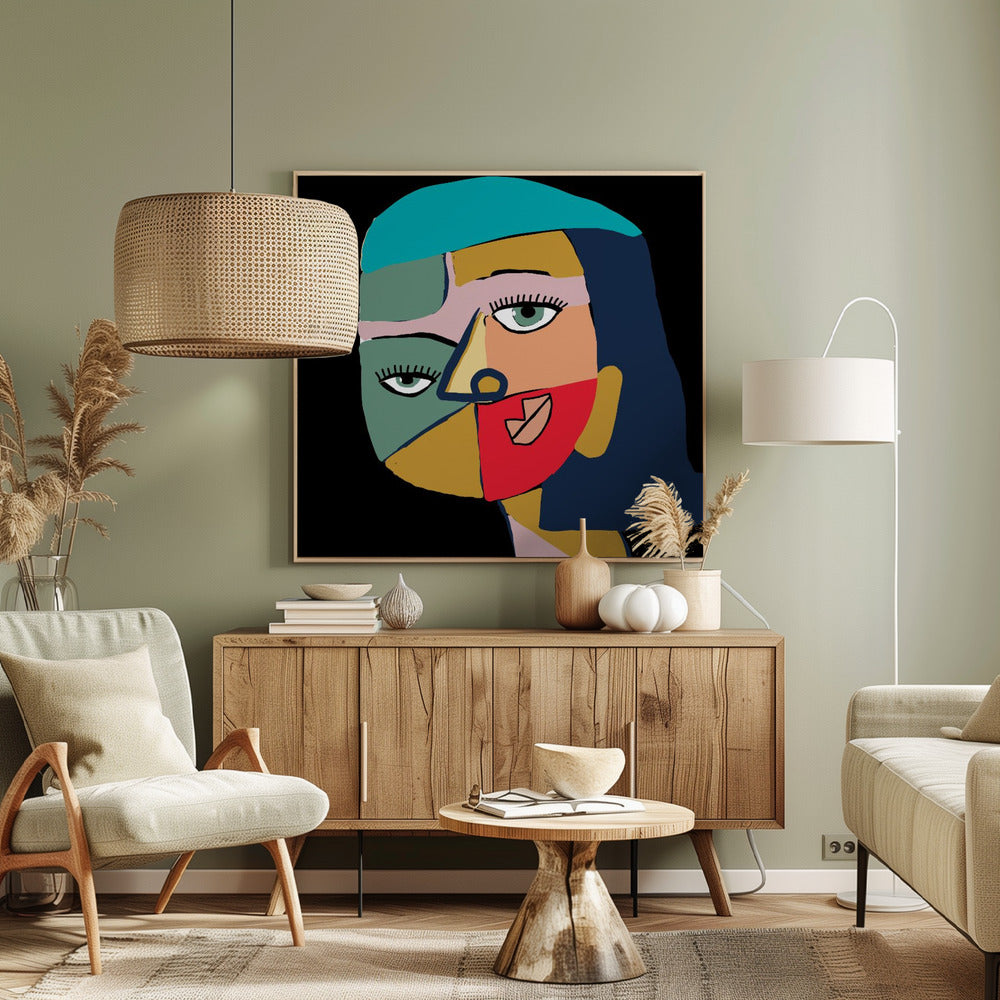 Gesicht einer Frau | Leinwand
