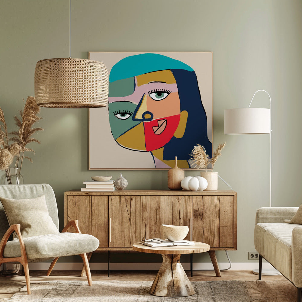 Gesicht einer Frau | Leinwand