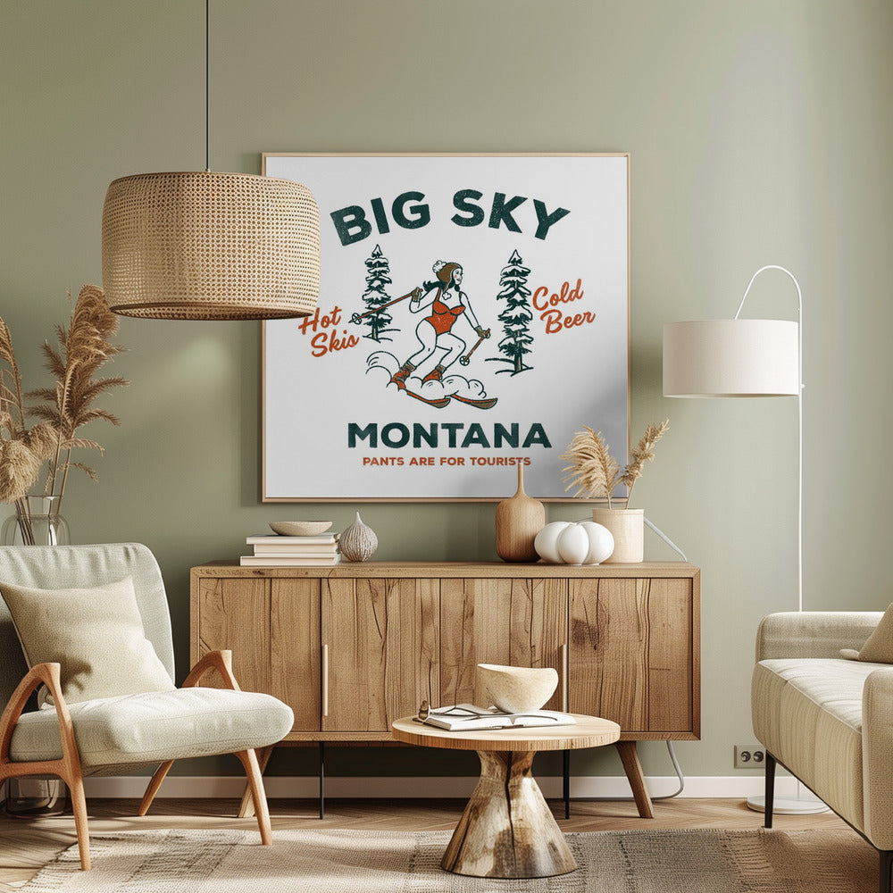 Ski Big Sky Montana: Hosen sind für Touristen | Leinwand