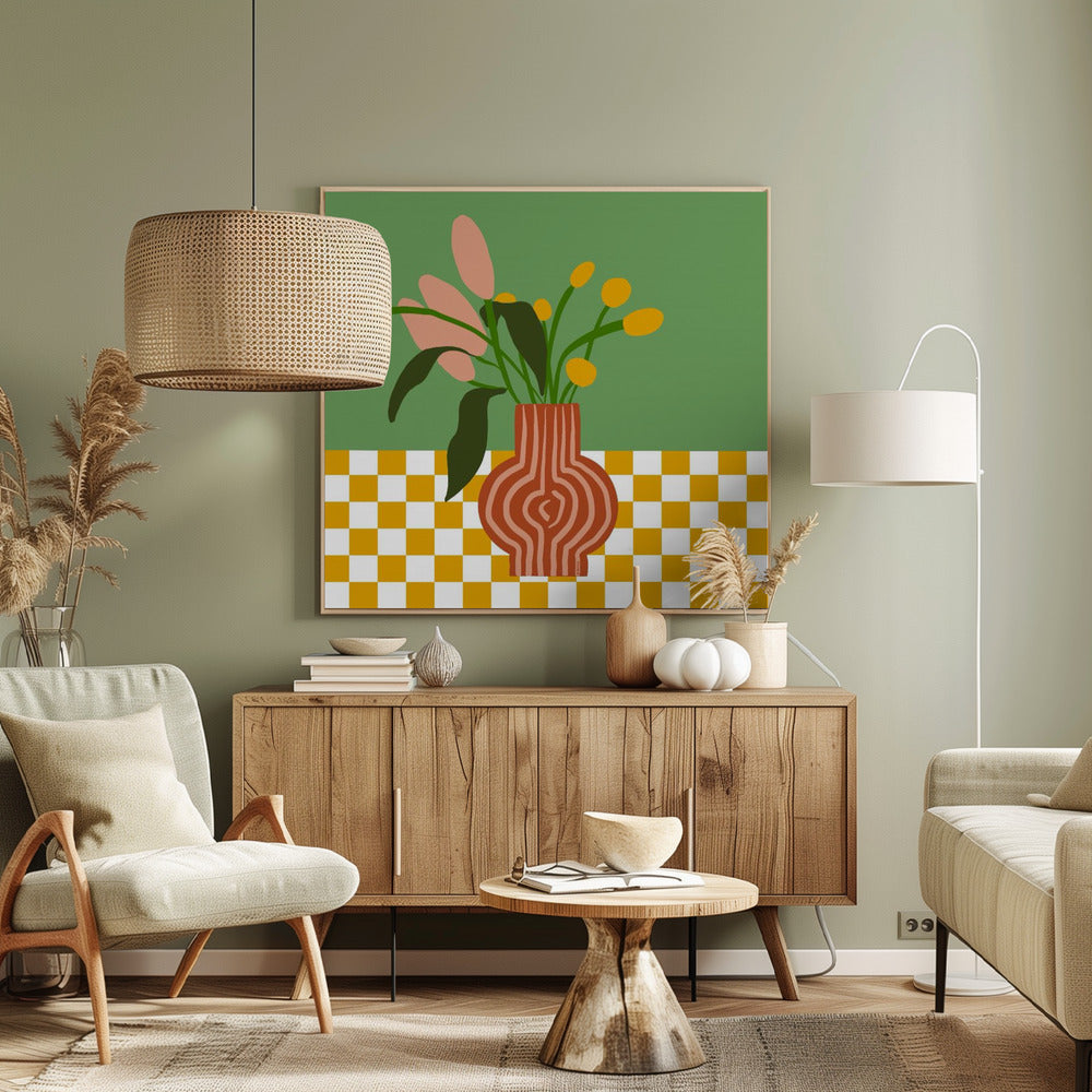 Vase mit Blumen | Leinwand