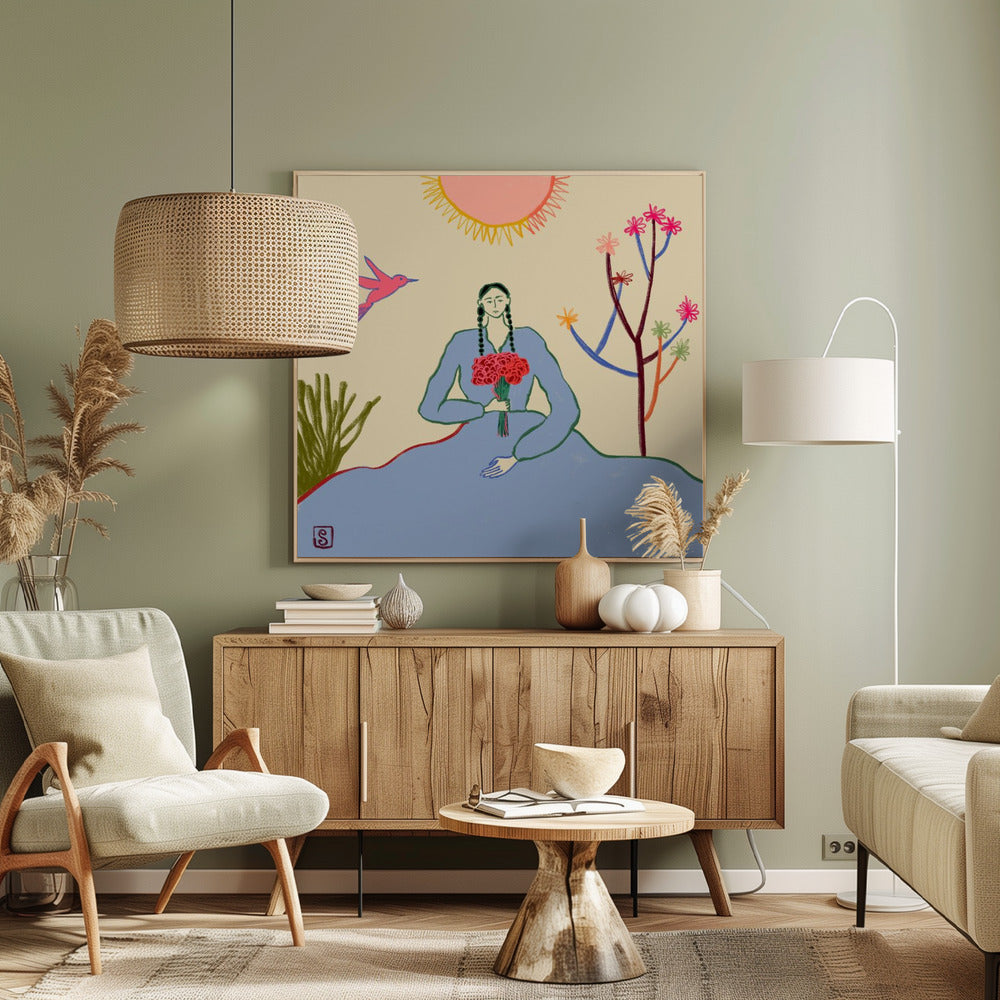 Umarmung der heiteren Blüte | Leinwand