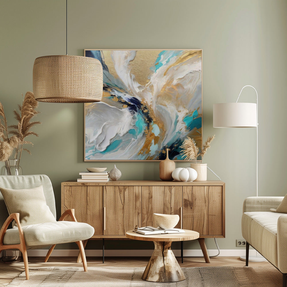 Elegantes minimalistisches Abstrakt | Leinwand
