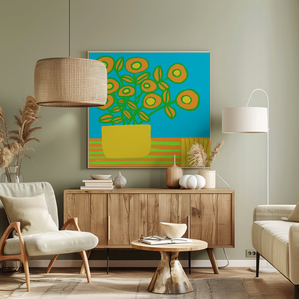 Blumen auf dem Tisch | Leinwand
