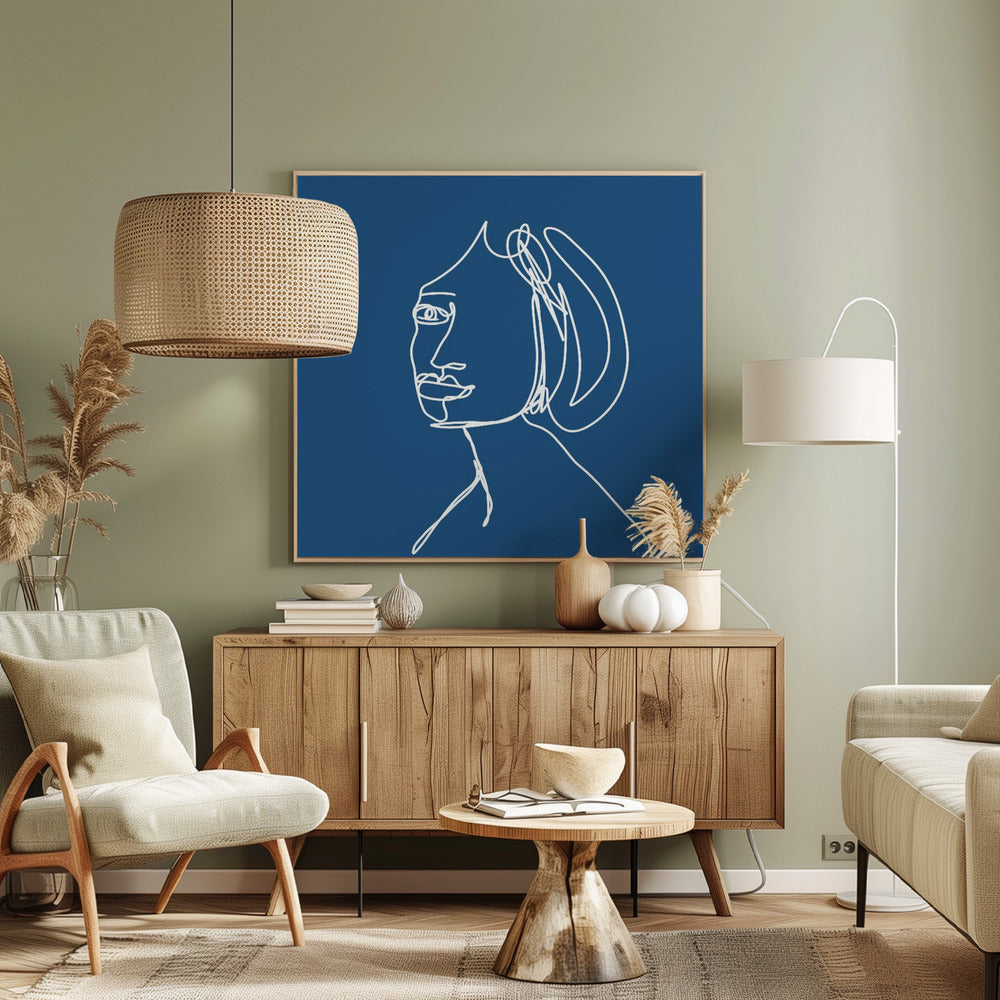 Frau STRICHZEICHNUNG | Leinwand