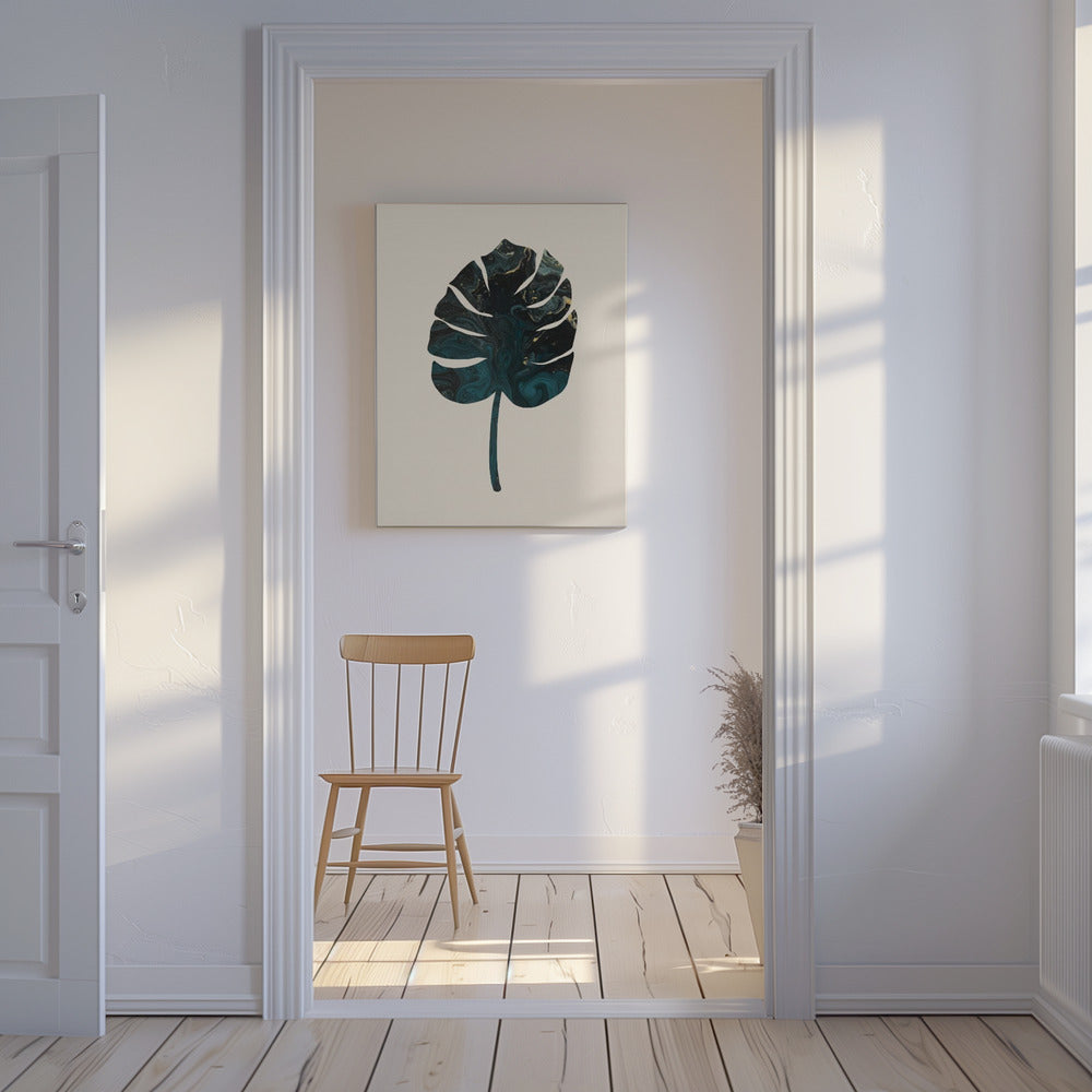 Monstera Marmorgrün | Leinwand