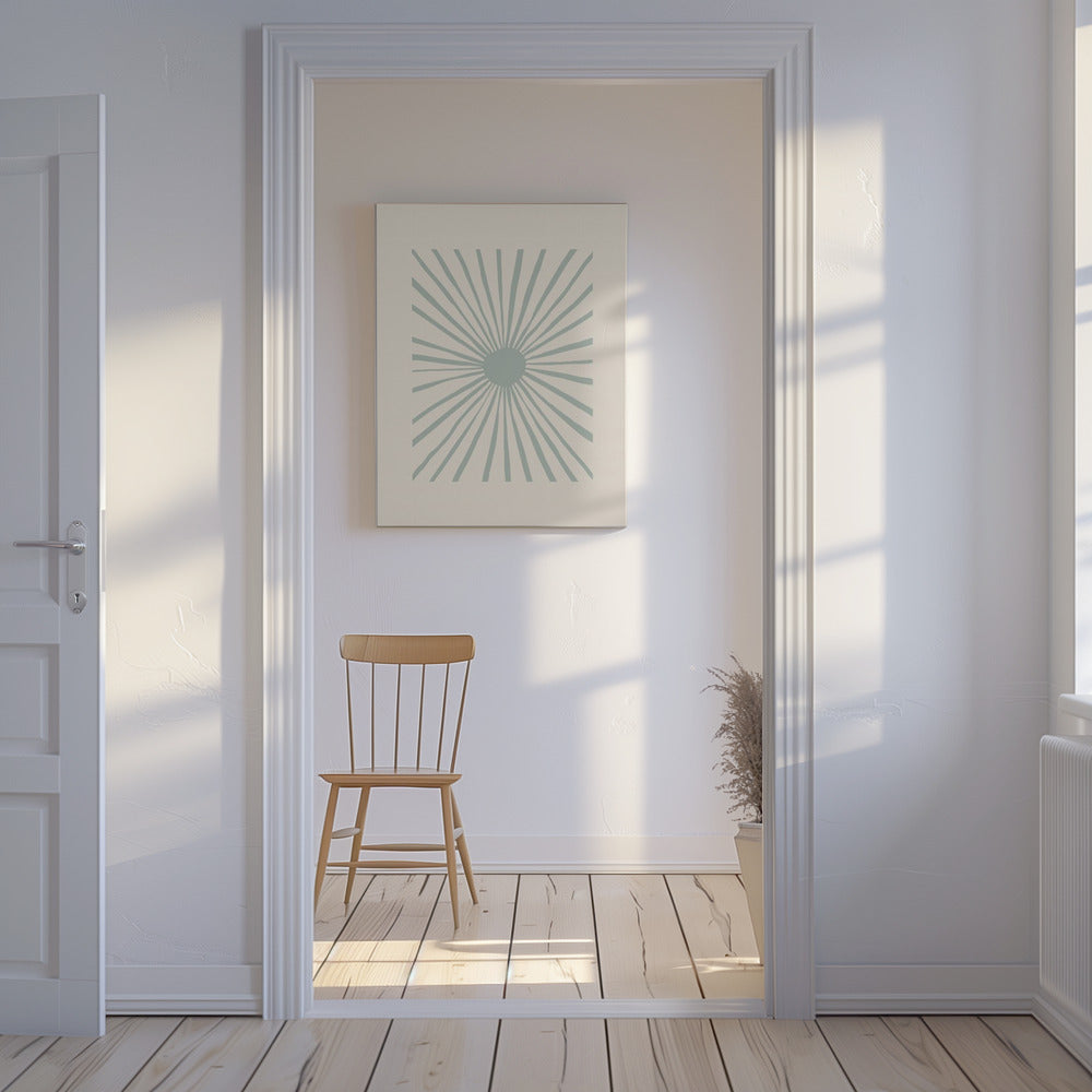 Die Sonne Grau | Leinwand