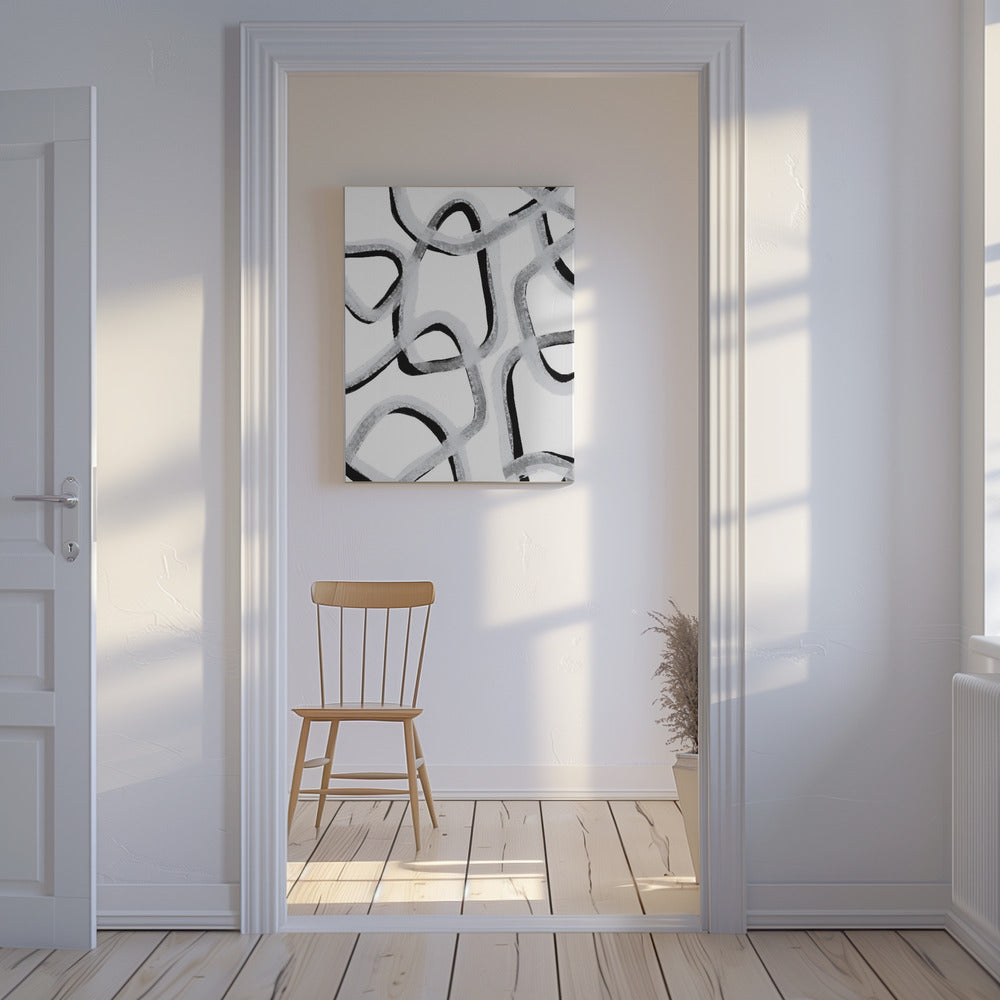 Chaotischer Linientanz | Leinwand