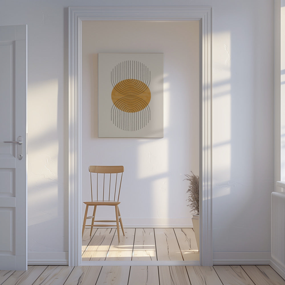 Symmetrische Wellen | Leinwand
