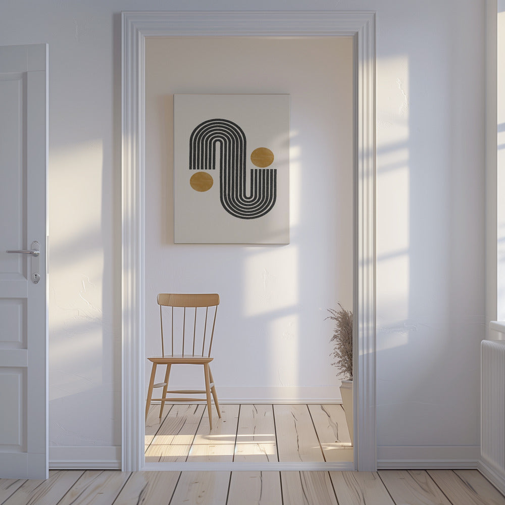 Harmonie geschwungener Linien | Leinwand