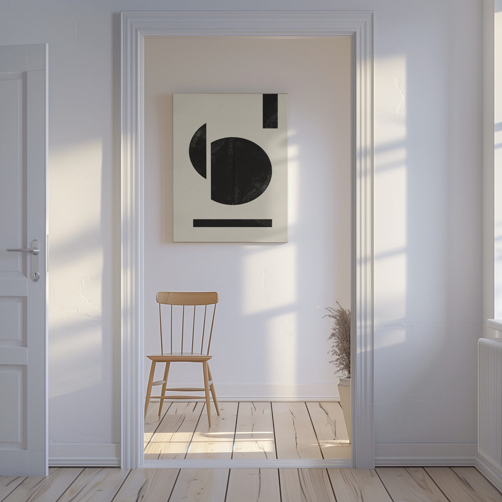 Geometrischer Kontrast | Leinwand