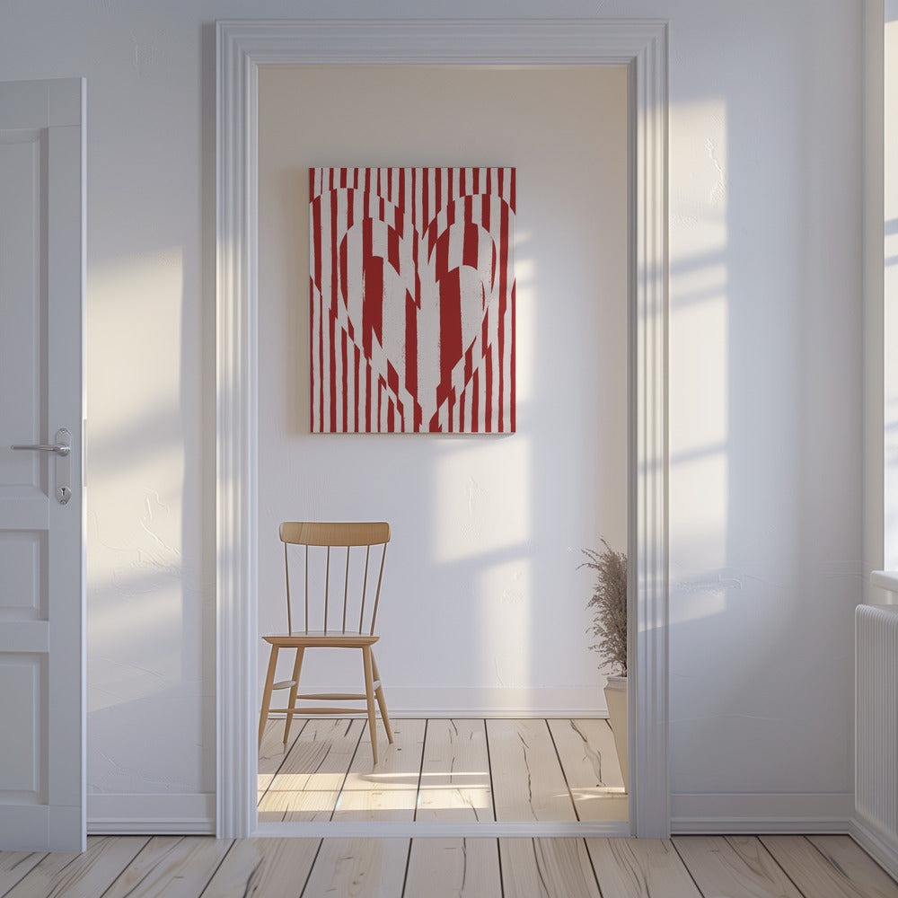 Heart in Stripes | Canvas