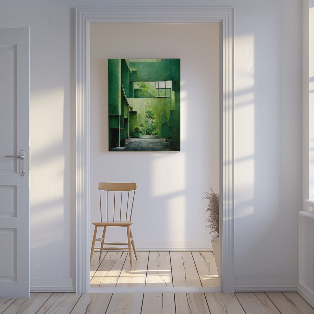 Smaragdgrünes Heiligtum | Leinwand