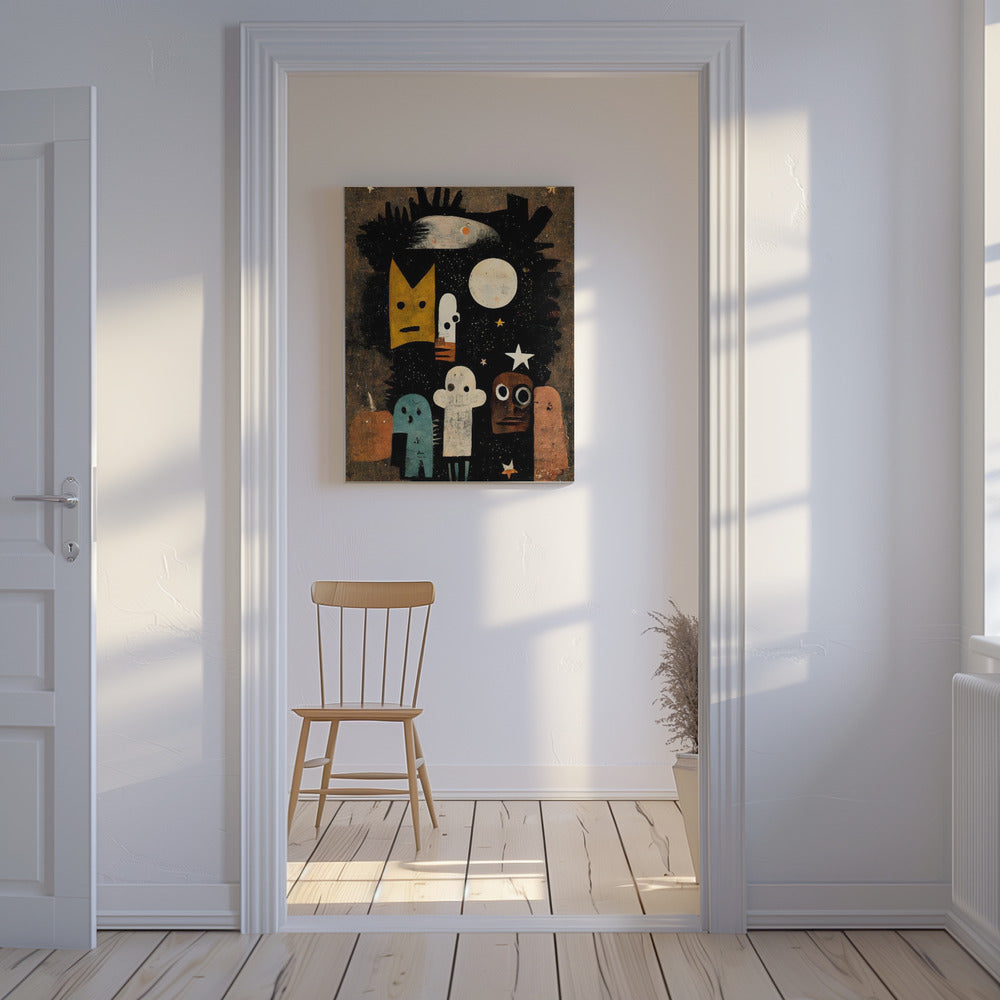 Himmlische Gesichtslandschaft | Leinwand