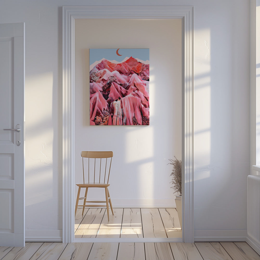 Purpurrote Traumlandschaft | Leinwand