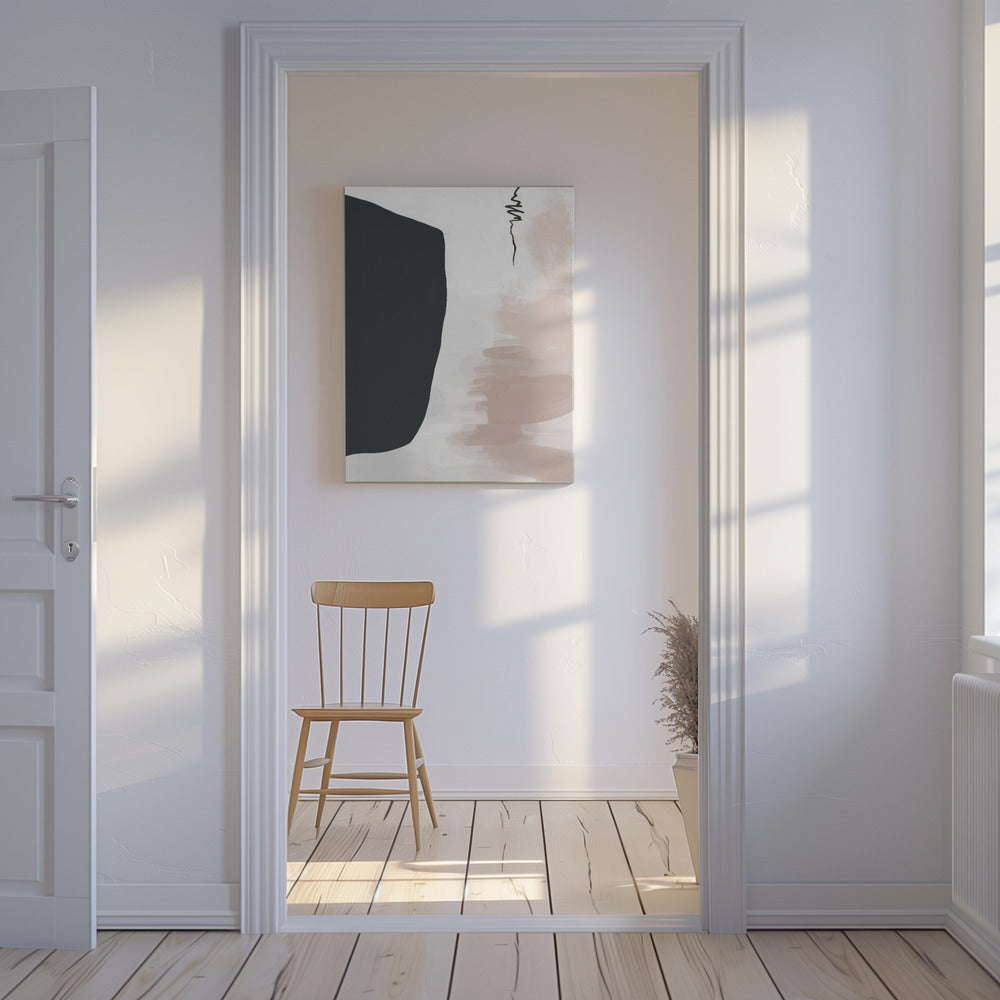 Minimalist Bold Black Shapes | Canvas