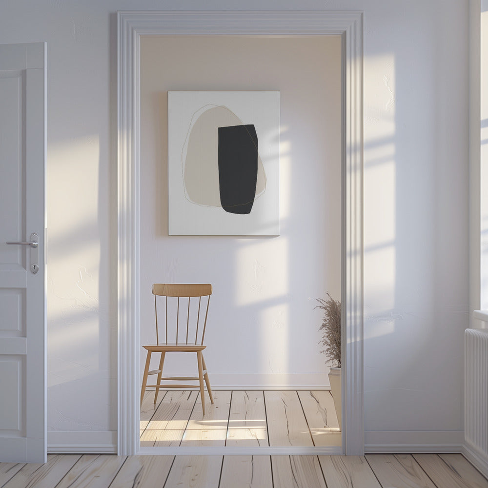 Geometrische Formen und Neutral | Leinwand