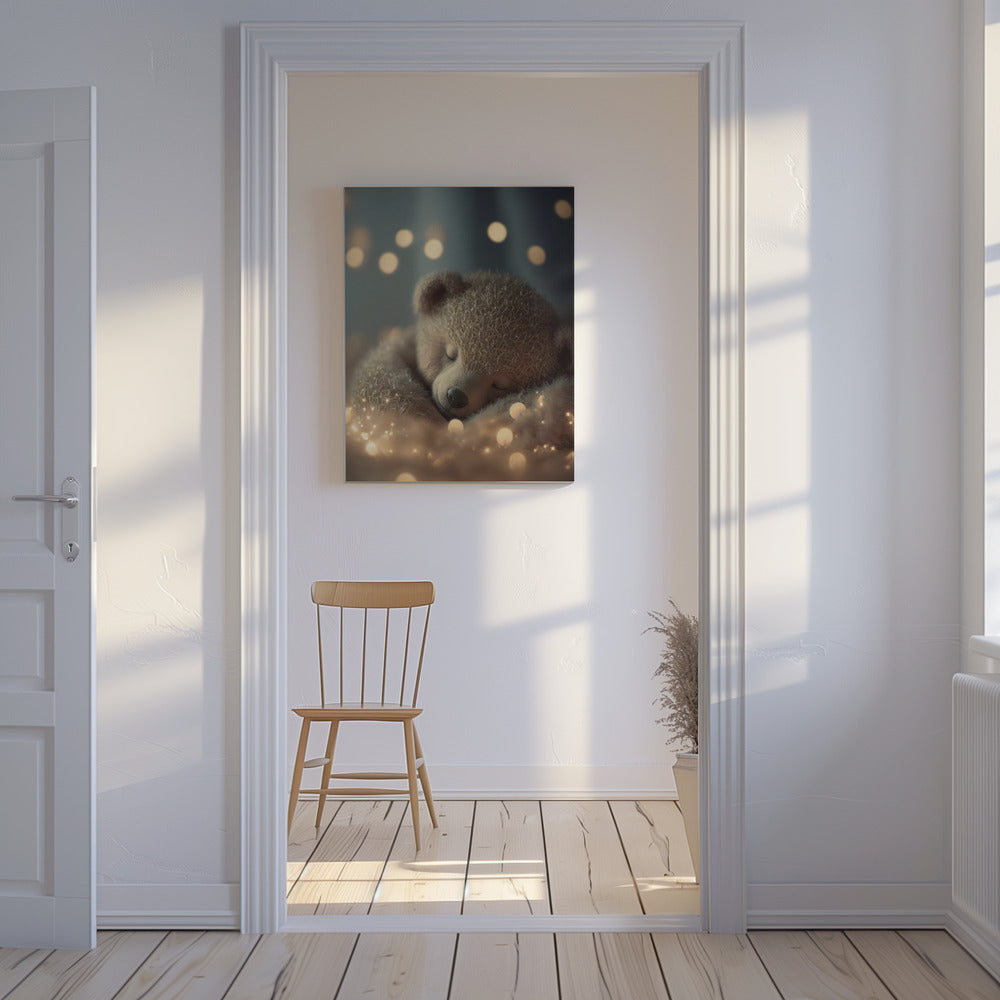 Verträumter Bär Snooze | Leinwand