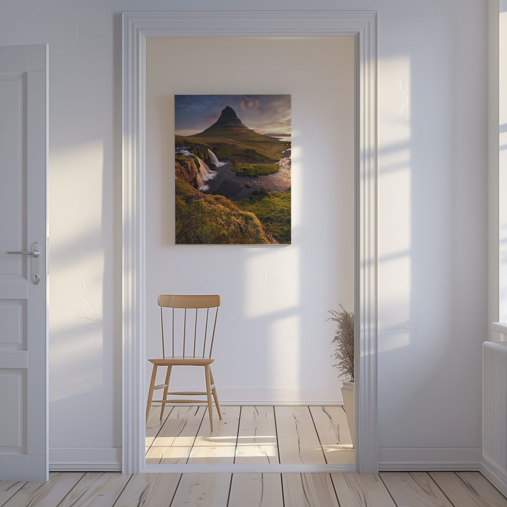 Guten Morgen Island vertikal | Leinwand
