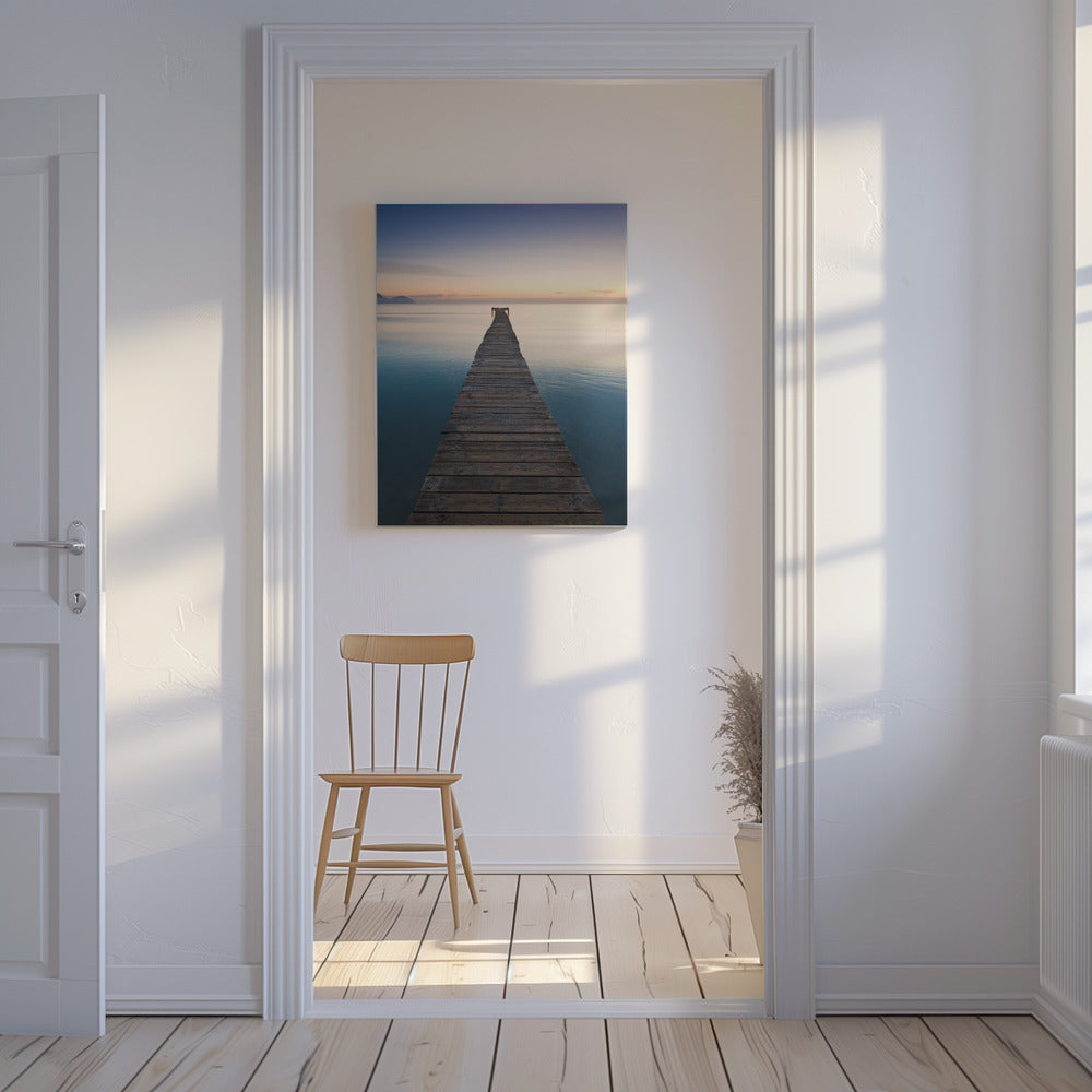 Blauer Steg | Leinwand