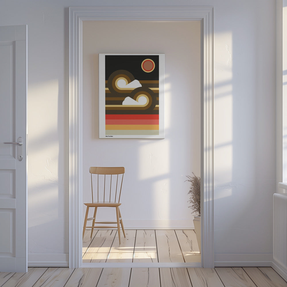Reite die Welle Sonnenuntergang | Leinwand