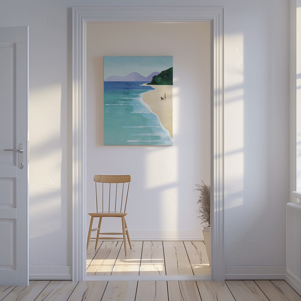 Strandmädchen iii | Leinwand