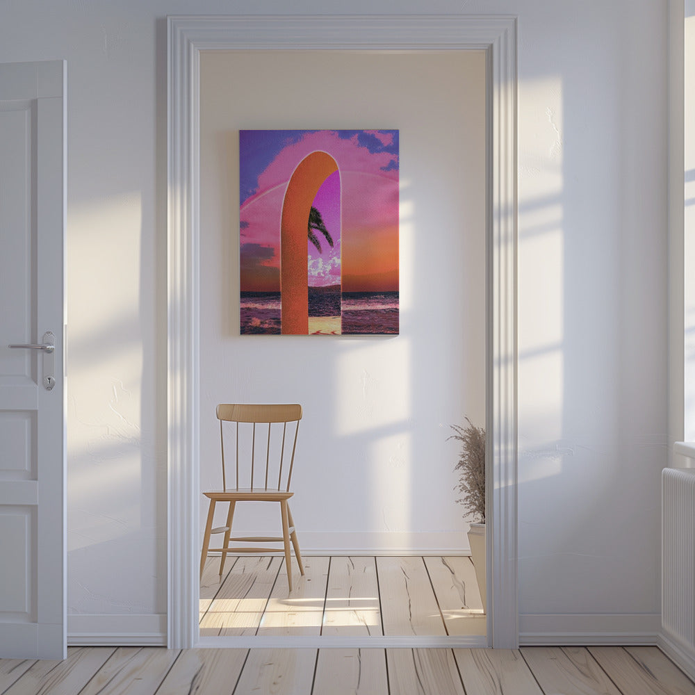 Portal Vaporwave | Leinwand