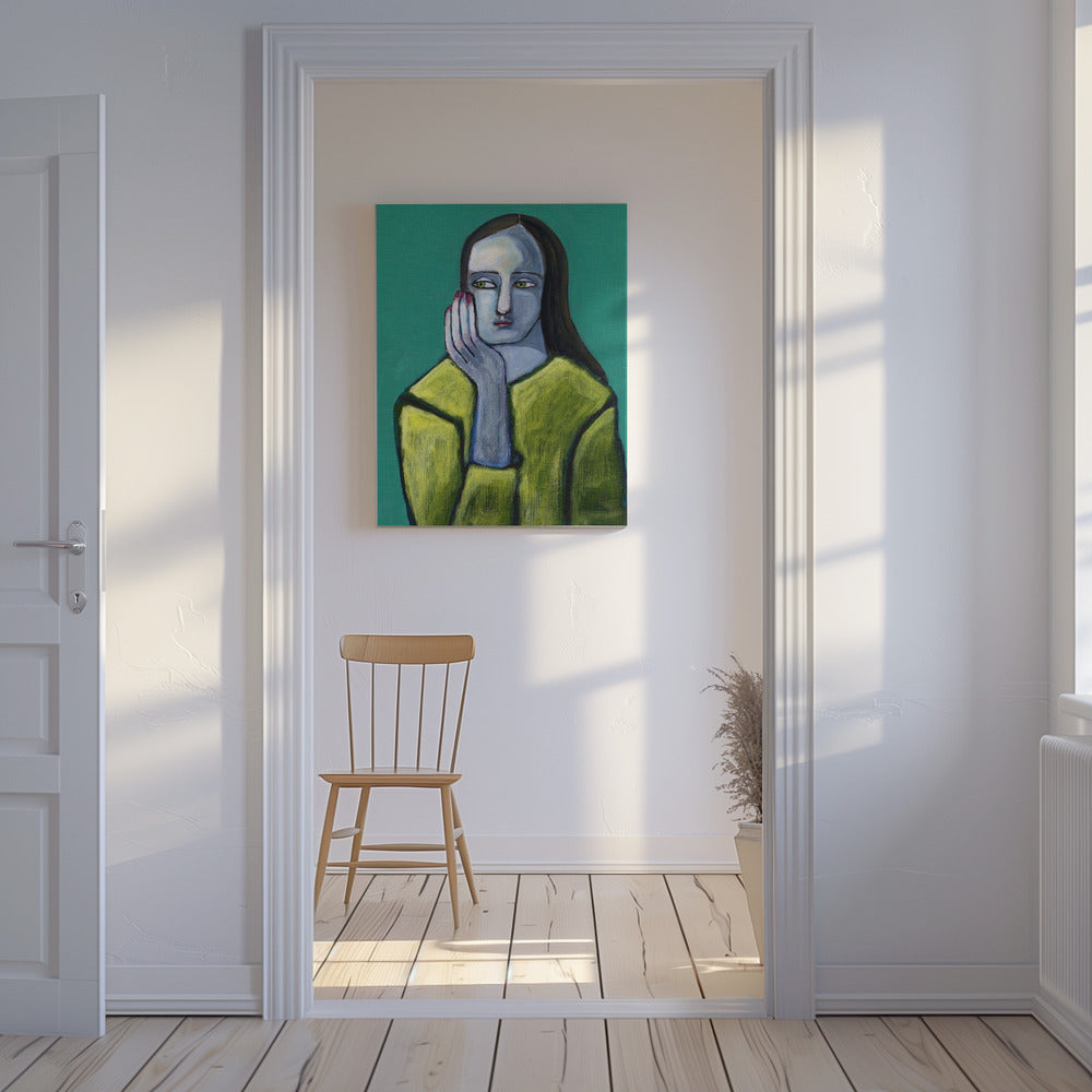 Woman with Big Hands | Canvas