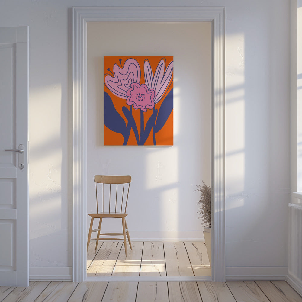 Kräftige florale Eleganz | Leinwand